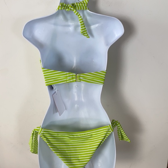 Swimsuits For All striped bikini set, size 6 - Picture 4 of 12